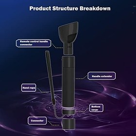 Resim VR Golf Kolu Meta Quest Pro Sol ve Sağ El Kumandası ile Uyumlu, VR Golf Kolu Kavrama Uzatma Aksesuarı Golf, Beyzbol, Yelkenli Tekne, Badminton için 