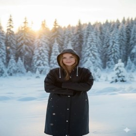 Resim Dream Plus Unisex Su Geçirmez Eva Kumaş Yağmurluk Siyah Dream Plus 