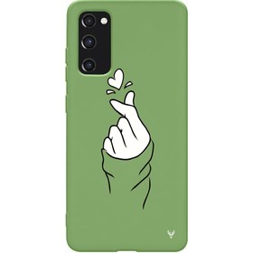 Resim SAMSUNG S20 FE Kalp Figürü Telefon Kılıfı 