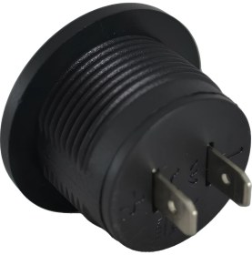Resim Advo 12V 24V Dc Voltmetre Yuvarlak Düz Yüzey Kırmızı Rakam 