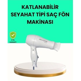 Resim Cosmotex Katlanabilir Seyahat Tipi Saç Kurutma Makinesi Çift Kademeli Ayar 