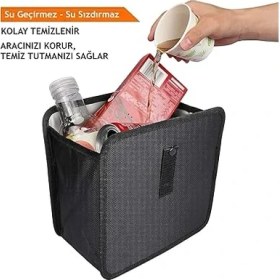Resim Lidyahan Store Çöp Kutusu, Oto Cöp Kovası, Atık Torbası, Su Geçirmez Kumaş Organizatör, Araba Çöp Torbası, Katlanabilir, Çok Amaçlı Seyahat Çantası 