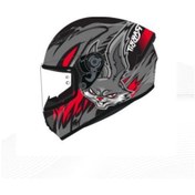 Resim Shiro Fullface Figther Rab Motosiklet Kaskı Kapalı Grafik 