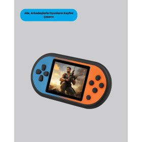 Resim Bi Seyyar Retro 520 Oyunlu Taşınabilir Konsol Hd Ekran USB Şarjlı 