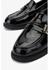 Resim Valmenti Kadın Hakiki Deri Siyah Rugan Loafer Ayakkabı 35 5648 Bn Ayk Sk24-25 Sıyah Rgn SIYAH RUGAN 