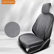 Resim 2025 Yeni Tasarım Ergonomik Araç Koltuğu Minderi - Altıgen Desenli Nefes Alabilir İnce Yazlık Soğutma Pedi, Tüm Araçlara Uygun, Dayanıklı PVC/Deri Olmayan Malzeme 