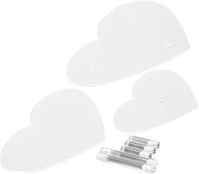 Resim Kalp şeklinde akrilik cupcake standı, geniş 3 kademeli ekran, düğün, doğum günü için şık tatlı tutucu, çok amaçlı akrilik stand, şeffaf cilalı kenarlı 