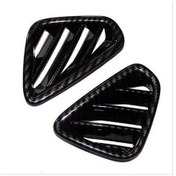 Resim Çmk Hyundai Kona Ön Menfez Kaplama 2 Parça Karbon 