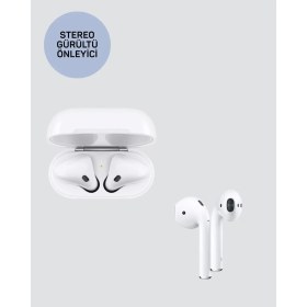 Resim İphone 11 12 13 14 15 Destekli Kablosuz Kulaklık Gürültü Önleyici Hifi Ses - 