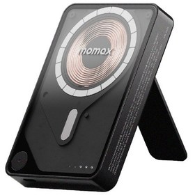 Resim Momax IP132HKD Power X Pro+Magnetic Wireless 10000 mAh Standlı + USB-C Kablo Powerbank Siyah 