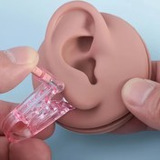 Resim 5/10 adet Tek Kullanımlık Kulak Delme Tabancası Kiti, Dahili Çivilerle, Kendi Kulak Delme Tabancası, Hızlı ve Ağrısız Delme Aracı Seti, Kadınlar ve Erkekler için Kulak Delme Tabancaları 