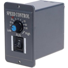 Resim 12v 24v 36v 48v Pwm Dc Motor Hız Kontrol Cihazı Tersinir Anahtar 6a Regülatörü 