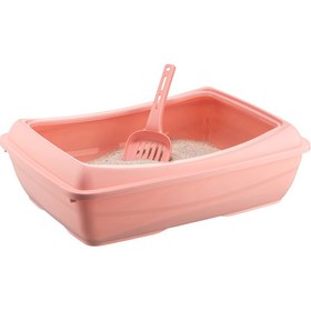 Resim indispensablely Açık Kedi Tuvalet Kum Kabı 12*37*50 Cm Karışık Renklerde 