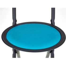 Resim HASTUNÇ Hastunç- Katlanır Sandalye Sırtlı Cami Namaz Taburesi ( turkuaz ) 