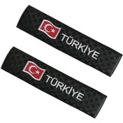 Resim Oto Emniyet Kemer Kılıfı Pedi Türk Bayrağı Türkiye (414341937) 