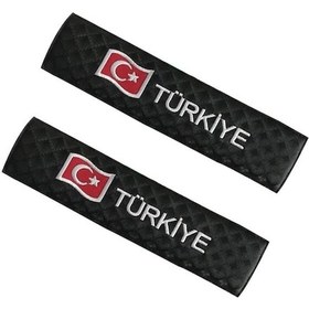 Resim Oto Emniyet Kemer Kılıfı Pedi Türk Bayrağı Türkiye (414341937) 