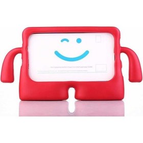 Resim Ekılıf - İpad Uyumlu Pro 10.5 7.nesil - Tablet Kılıfı Çocuklar İçin Kollu İbuy Silikon Kılıf - Kırmızı 