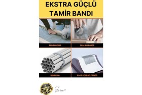 Resim Svein 1 Adet 10 mt Sarı Tamir Takviye Kapatıcı Güçlü Onarım Bandı Su Geçirmez Sızdırmaz Dayanım Çatlak 