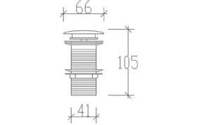 Resim Tema Sifon Otomatiği Krom Kapaklı Pop Up 95602 