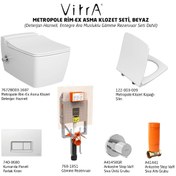 Resim Vitra Metropole Rim-E x Vitrafresh Entegre Ara Musluklu Asma Kloze 