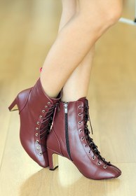 Resim Bordo Kadın Bot & Bootie A6030-19 