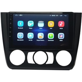 Resim Bmw 1 Class Manuel Klima 2004-2011 9 inç 6-64 GB Android Carplay Multimedya 