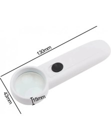 Resim Urfakent 15X Çok Fonksiyonlu 2 LED Işıklı Taşınabilir El Büyüteç 