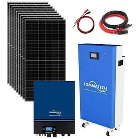Resim Tommatech 15kw Lityum Akülü 7.2kw Mppt Inverterli Hazır Solar Enerji Paketi 