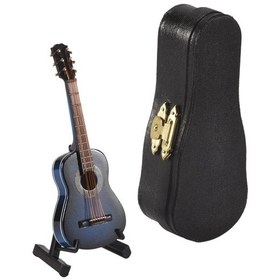 Resim Crackedice A-stand Ve Kılıflı Ahşap Minyatür Gitar 