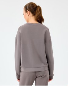 Resim Skechers W Essential Crewneck Sweatshirt Kadın Gri Sweatshirt S2610011-3920 Gri 