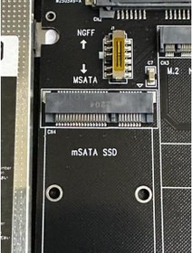 Resim Msata ssd 9.5 mm kızak 9.5 mm kızak msata ssd çevirici msata 9.5 mm hdd caddy 