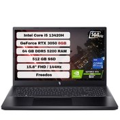 Resim Nitro V 15 NH.QNCEY.00164 ANV15-51 Intel Core i5 13420H 15.6" 64 GB RAM 512 GB SSD RTX3050 FHD FreeDOS Laptop Acer