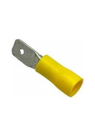 Resim Erkek Fiş Standart İzoleli 6.3 Mm 4.00-6.00 Mm Kablo Uyumlu Sarı 