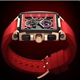 Resim Fochsia Lıge Rose Red Kadın Erkek Ay Evresi Göstergeli Delikli Kadranlı Zarif Kuvars Kol Saati Diğer 