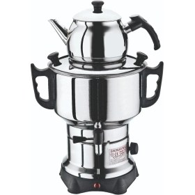 Resim Bluelife Semaver J-163 4,5 Litre Gri Çelik Bakır Malzemeli Hızlı Çay Demleme Cihazı 