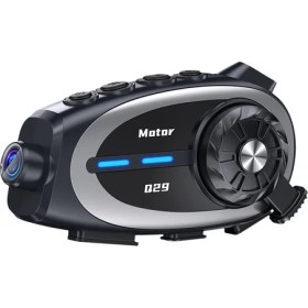 Resim Serreha Q29 Motosiklet Kask Bluetooth Kulaklık 1080P Kamera Geniş Açı Su Geçirmez Intercom 