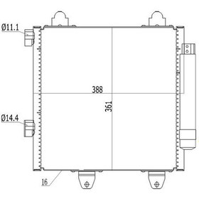 Resim Orıs Cpe611016 - Klima Radyatörü Kondenseri P107 05 14 1.0i 12v- 