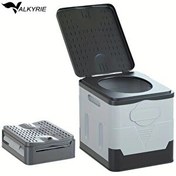 Resim Valkyrie Seyyar Portatif Tuvalet Katlanır Tekne Karavan Kamp Araba Tuvaleti 