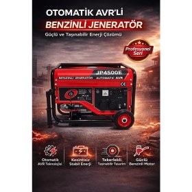 Resim Wüber Kmplus Pro-X Benzinli Jeneratör 3-6 Kw Marşlı Bakır Sargı Monofaze 