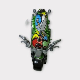 Resim MCM Group Çek Bırak Custom Motorsiklet 9 cm - Yeşil (Lisinya) 