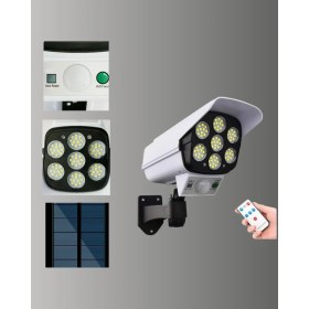 Resim Kaufhier 3 Modlu Güneş Paneli Aydınlatmalı Dış Mekan Güvenlik Işığı - IP65 Su Geçirmez, Pır Sensörlü 