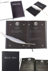 Resim Utelips Death Note Defter Ve Kalem Anime Antika Koleksiyon A5 Boyut Defter & Kuş Kanatlı Kalem Günlük Sanat 