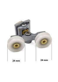 Resim Ayrıntıshop Duşakabin Kanallı Tekerleği 24mm 1 Adet Krom 