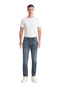 Resim Cazador Erkek Terry Normal Bel Slim Fit Boru Paça Jean Pantolon Koyu Gri 