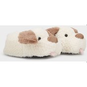 Resim Susam Kadın Hayvanlı Panduf Beyaz 36/41 Beyaz 