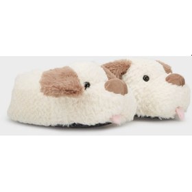 Resim Susam Kadın Hayvanlı Panduf Beyaz 36/41 Beyaz 