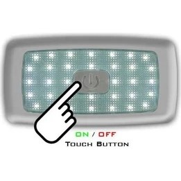 Resim Sanel Dokunmatik LED Tavan Lambası 12V ( Beyaz Işık ) 