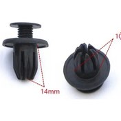 Resim Lasonstiges 20 Adet Ford Honda Acura Opel Chery Araba Cıvata Toka İtme Tampon Bağlantı Elemanı Bağlantı Elemanı Klip Perçin 10mm Delik 