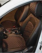 Resim AKINCI Hundai Kona 19 20 M Arası Arka Sırt 2+1 Arka Sırt Kolcaklı Model Uyumlu Zemin Kırmızı Siyah Deri 