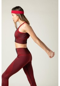 Resim Maraton Active Slimfit Kadın Bisiklet Yaka Kolsuz Spor Siyah Bra 813055-Siyah 